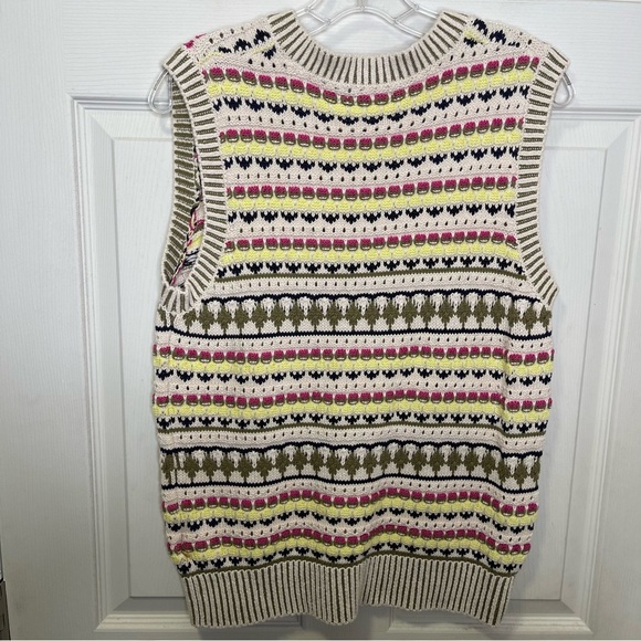 Scotch & Soda Amsterdam In Bloom Mixed Stitch
Knitted Sweater Vest Size Large - Picture 4 of 4